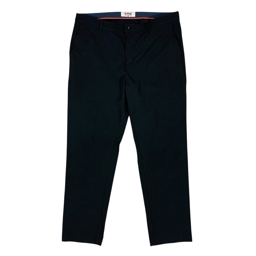 Kona Supply Co Black Chino Pants 40x32 Classic Straight Fit Casual Everyday
